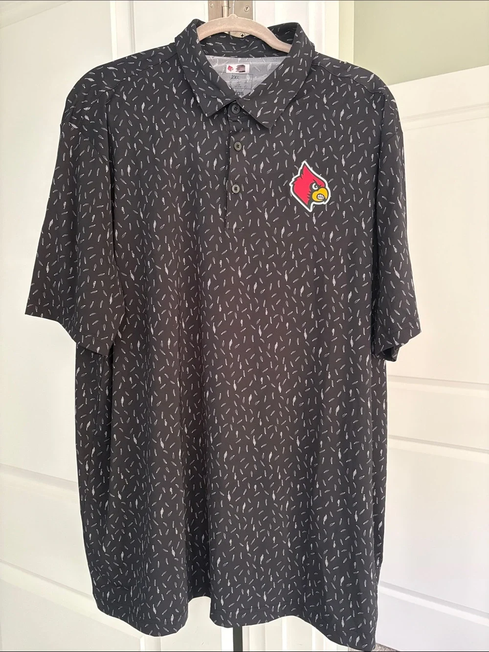 adidas Black University of Louisville Polo